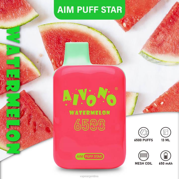 Aivono AIM PUFF STAR 6500 sandía L084291 - Vape Argentina