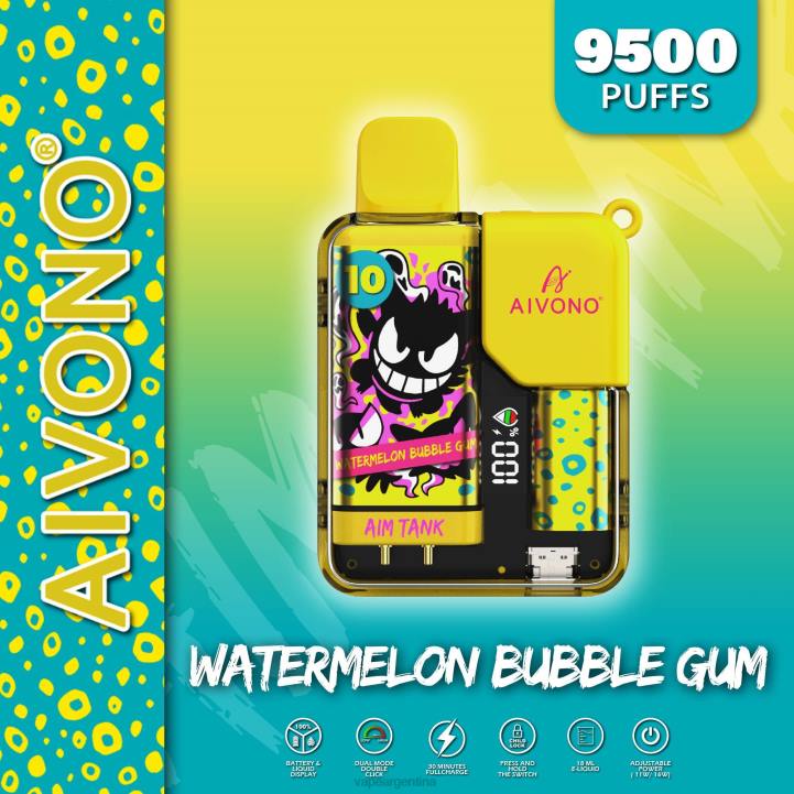 Aivono AIM TANK 9500 chicle de sandía L08444 - Vape Pen 30