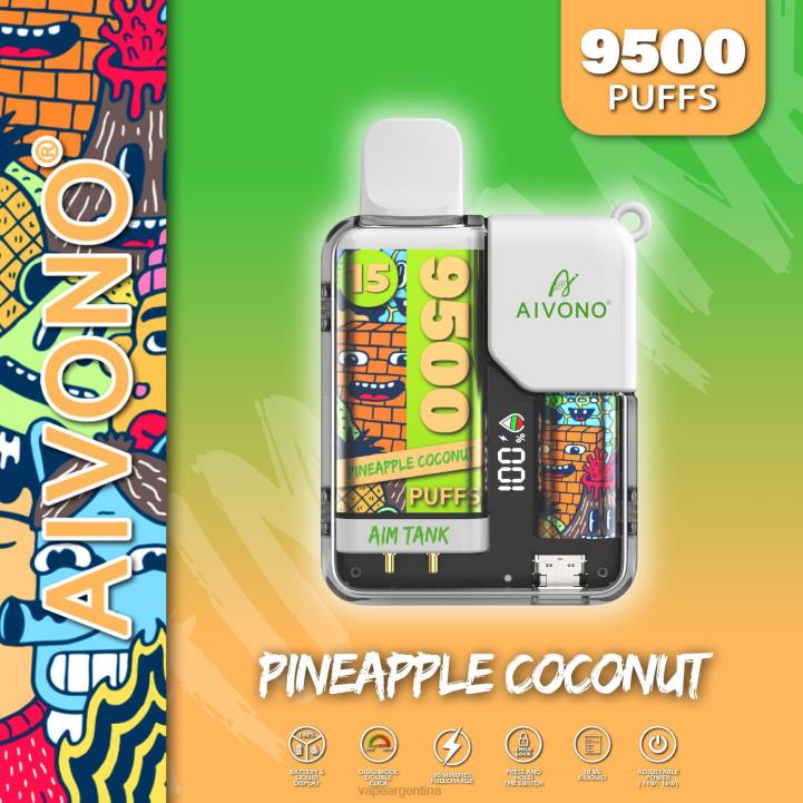 Aivono AIM TANK 9500 coco piña L08440 - Vape Desechable Argentina
