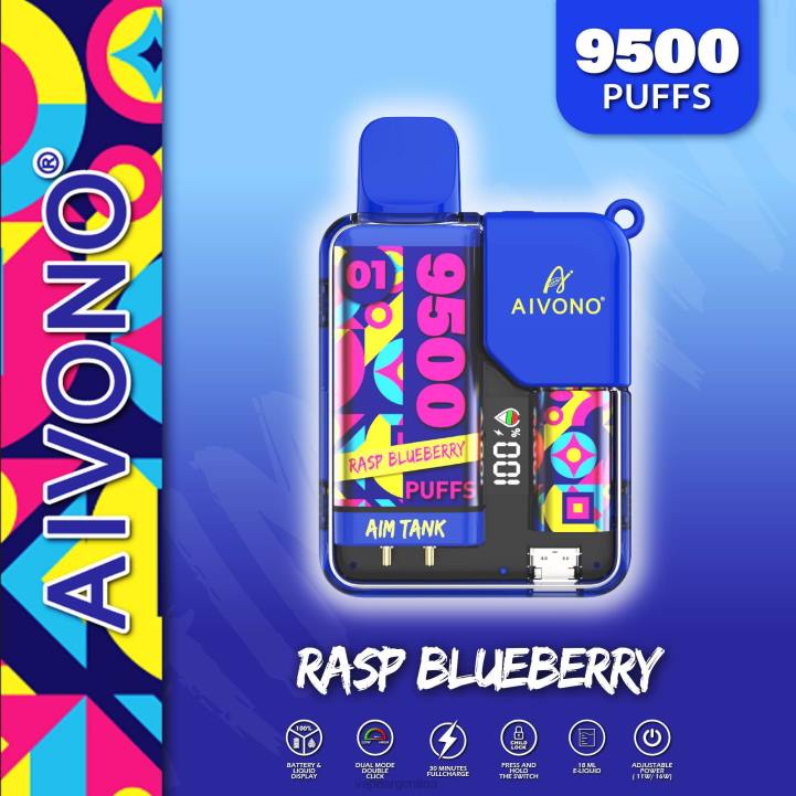 Aivono AIM TANK 9500 frambuesa arándano L08433 - Vape Recargable