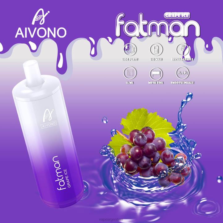 Aivono FATMAN 6800 hielo de uva L08424 - Vape Pen 26