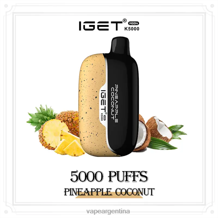 IGET Moon k5000 coco piña D8D4216 - Vape Argentina
