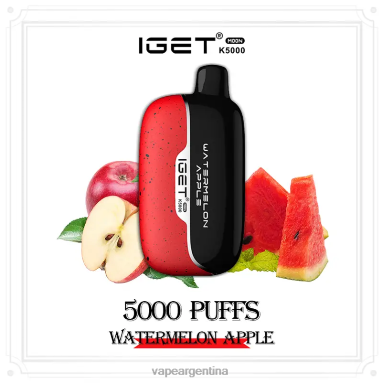 IGET Moon k5000 manzana sandia D8D426 - Vape Argentina