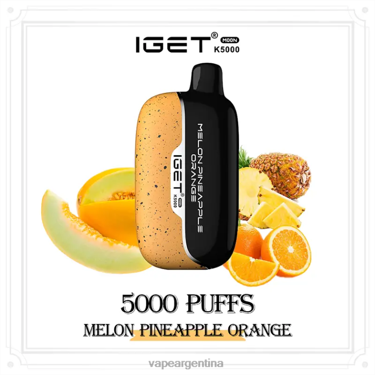 IGET Moon k5000 melón piña naranja D8D4213 - Vape Recargable