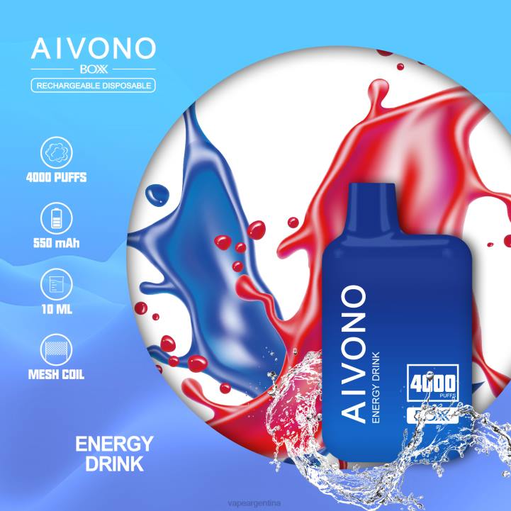 Aivono AIM BOXX 4000 bebida energética L084225 - Vape Desechable Argentina