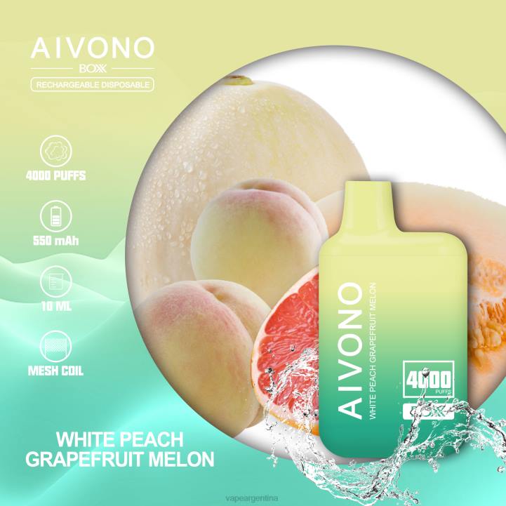 Aivono AIM BOXX 4000 melón melocotón blanco pomelo L084224 - Vape Pen 66