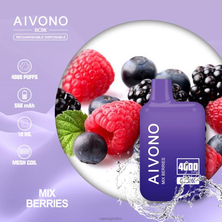 Aivono AIM BOXX 4000 mezclar bayas L084215 - Vape Desechable Argentina