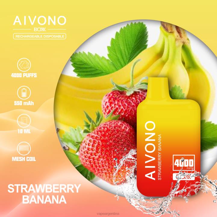 Aivono AIM BOXX 4000 plátano fresa L084231 - Vape Argentina