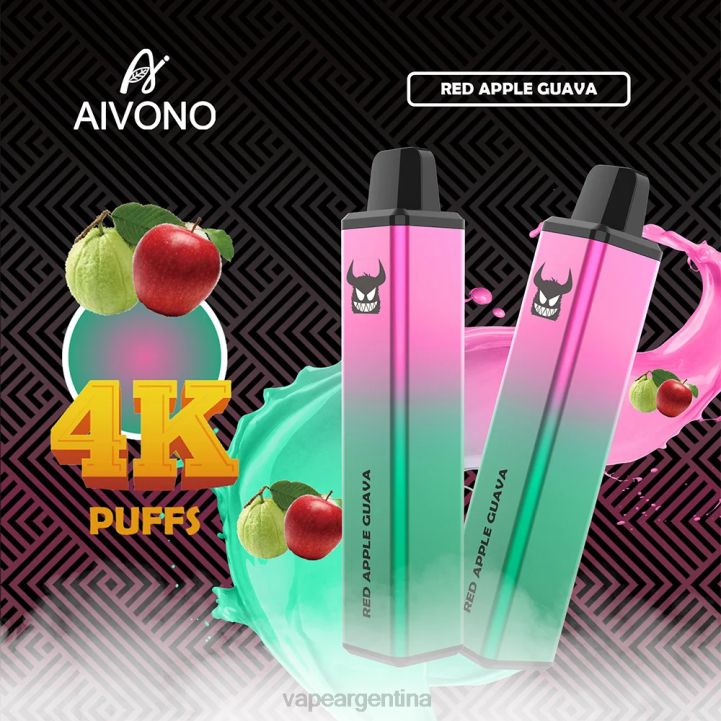 Aivono AIM FREAK 4000 guayaba manzana roja L084257 - Vape Descartable