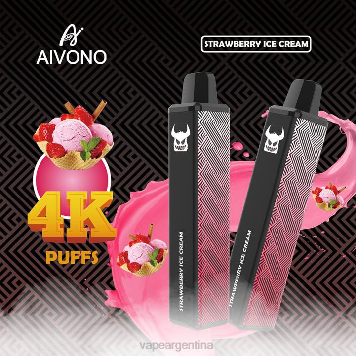Aivono AIM FREAK 4000 helado de fresa L084263 - Vape Recargable