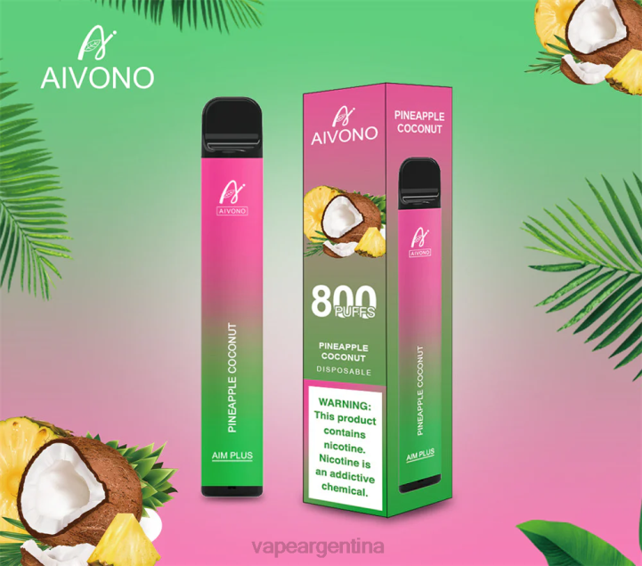 Aivono AIM PLUS 800 coco piña L084200 - Vape Desechable Argentina