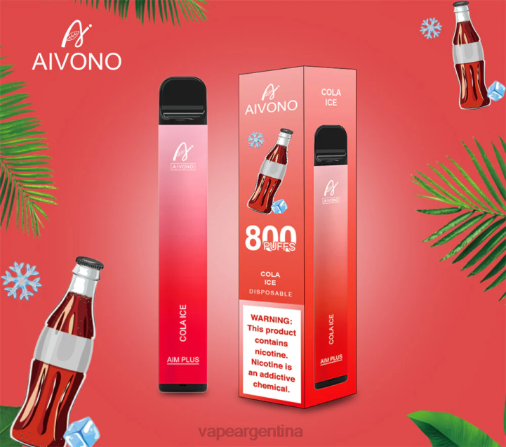 Aivono AIM PLUS 800 hielo de cola L084176 - Vape Argentina