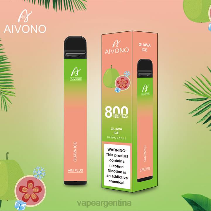 Aivono AIM PLUS 800 hielo de guayaba L084180 - Vape Desechable Argentina