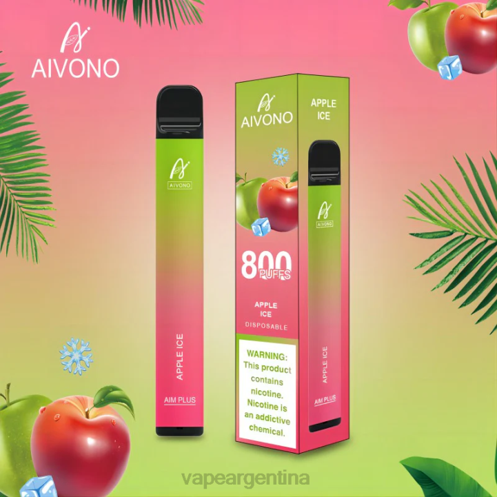 Aivono AIM PLUS 800 hielo de manzana L084170 - Vape Desechable Argentina