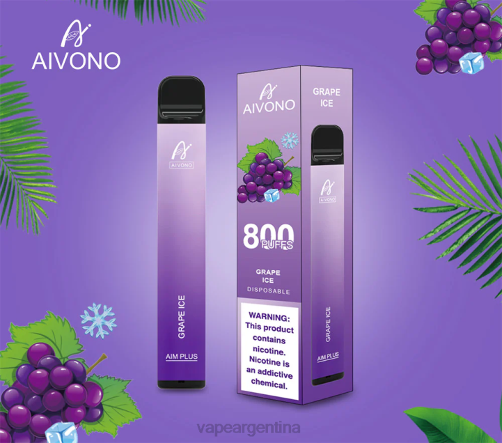Aivono AIM PLUS 800 hielo de uva L084179 - Vape Pen 57