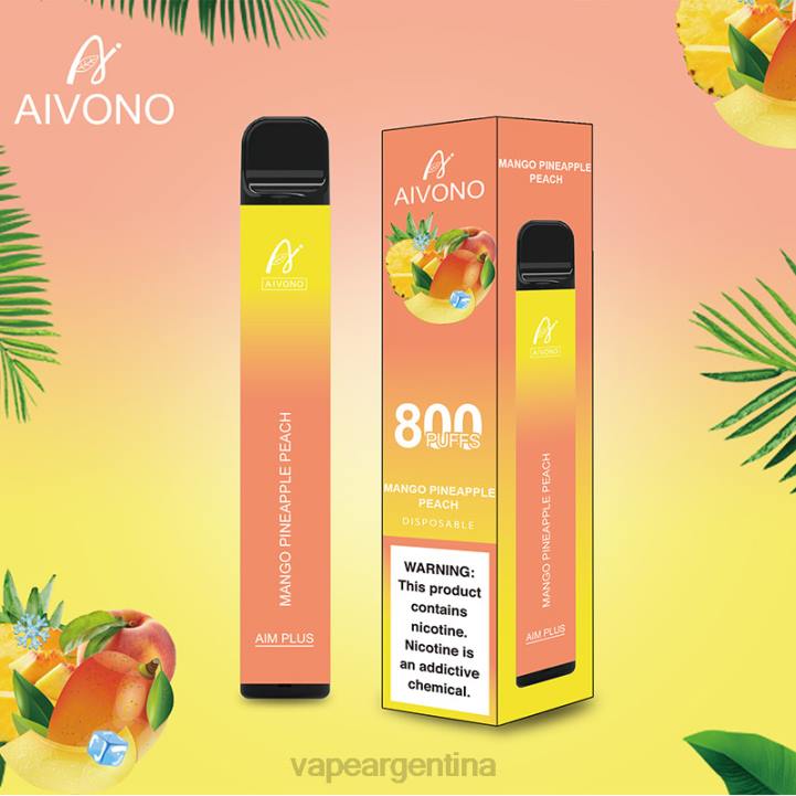 Aivono AIM PLUS 800 mango piña durazno L084186 - Vape Argentina