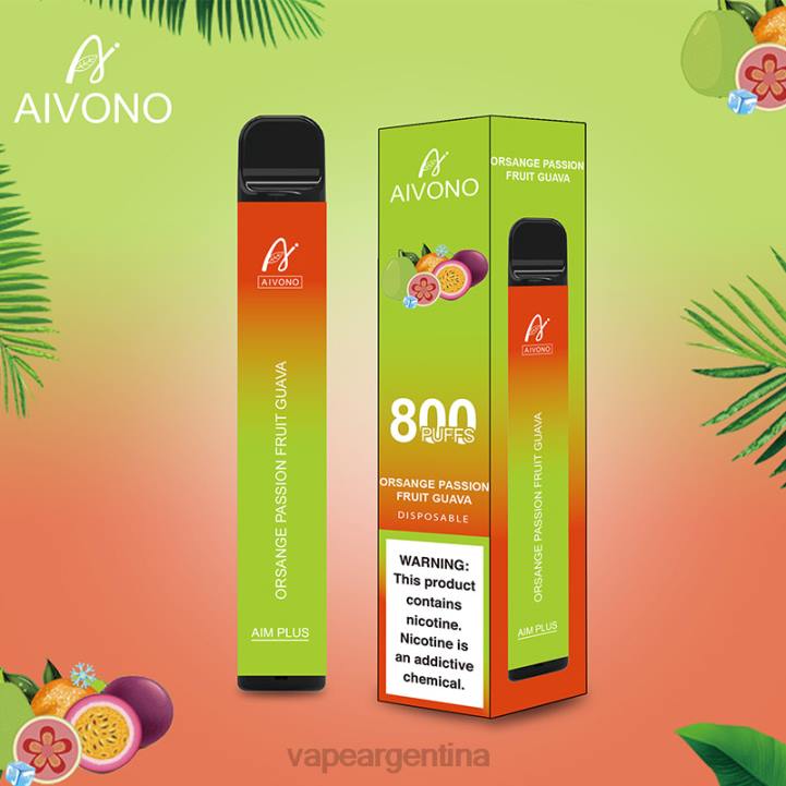 Aivono AIM PLUS 800 naranja maracuyá guayaba L084189 - Vape Pen 59