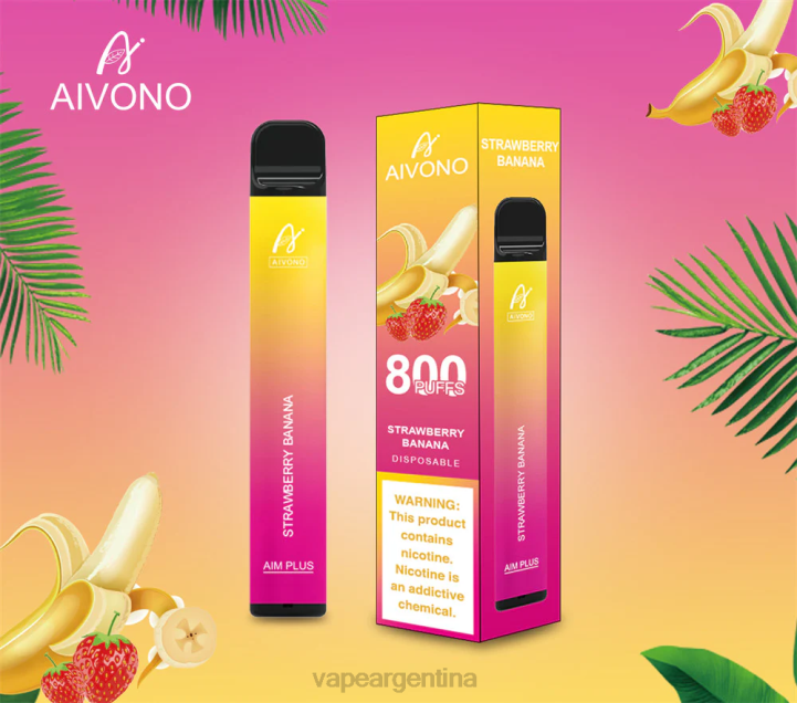 Aivono AIM PLUS 800 plátano fresa L084192 - Vape Descartable