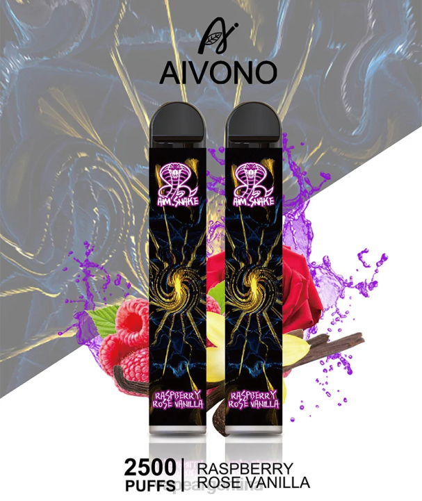Aivono AIM SNAKE 2500 frambuesa rosa vainilla L084317 - Vape Descartable