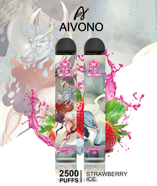 Aivono AIM SNAKE 2500 hielo de fresa L084319 - Vape Pen 85