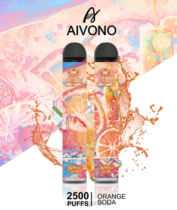 Aivono AIM SNAKE 2500 refresco de naranja L084314 - Vape Pen 84