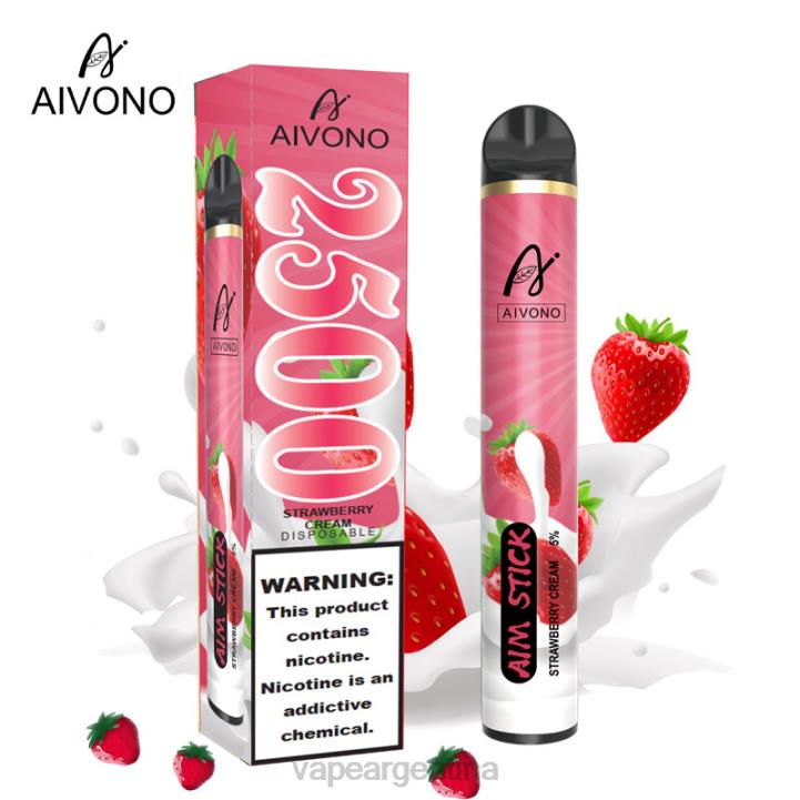 Aivono AIM STICK 2500 crema de fresa L084155 - Vape Desechable Argentina
